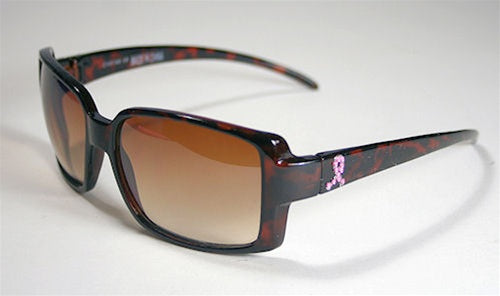 Pink Ribbon Sunglasses -Brown