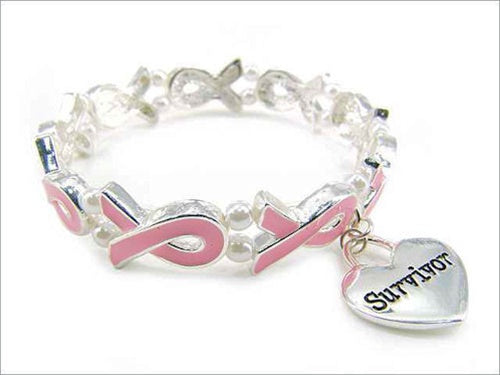 Breast Cancer Awareness Zepmais Bracelet 925 Sterling Silver Pink