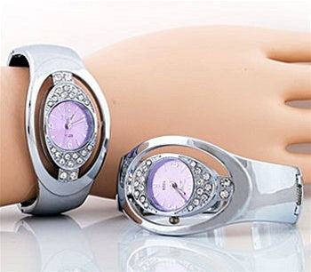 Mauve Face Cuff Watch