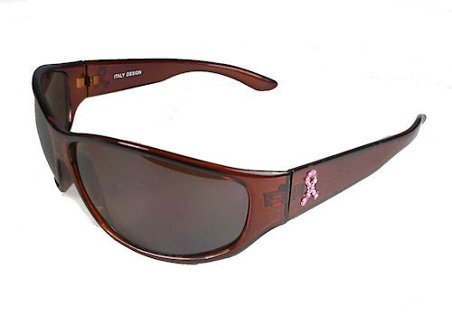 Pink Ribbon Sunglasses - Brown