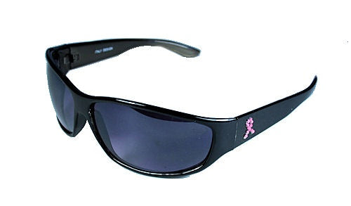 Pink Ribbon Sunglasses - Black