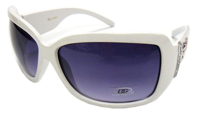 Pink Ribbon Sunglasses - White