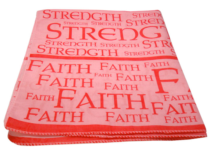 Breast Cancer Awareness "Strength and Faith" Bandanas