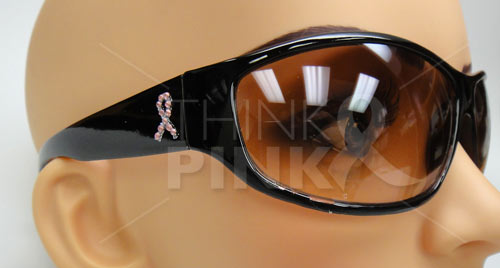 Pink Ribbon Sunglasses -Brown