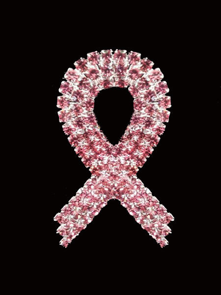 Pink Breast Cancer Awareness Rhinestone Brooch Pin