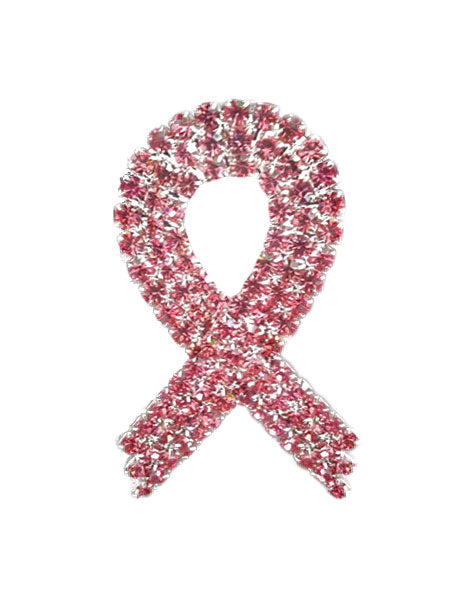 Pink Breast Cancer Awareness Rhinestone Brooch Pin
