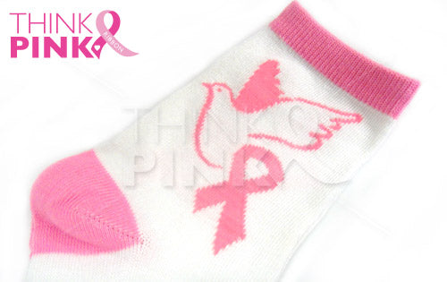 Breast Cancer Awareness 3 Pack Socks -Style 01