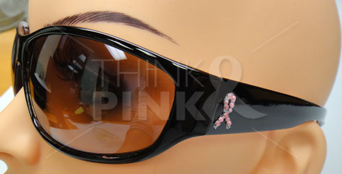 Pink Ribbon Sunglasses -Brown