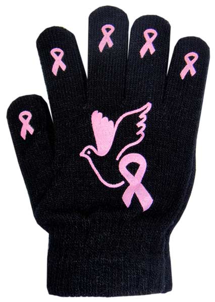 breast cancer gardening gloves Ladies Non-Skid Pink Ribbon Gloves