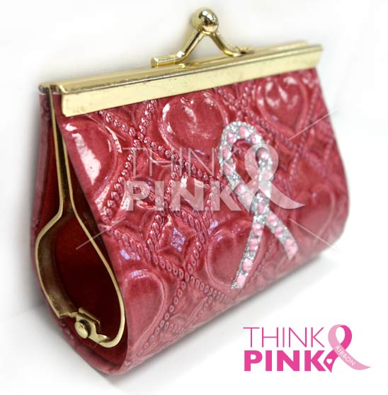 Pink Ribbon Pink Coin Purse