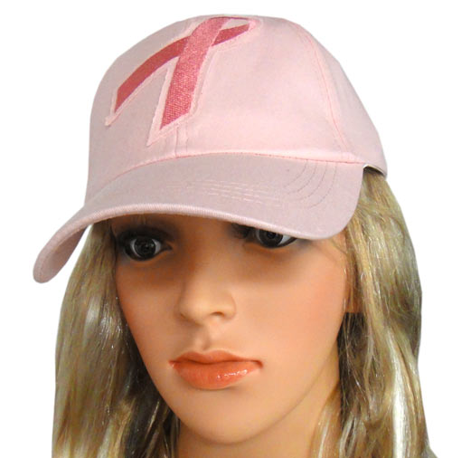 Pink Ribbon Pink Cap - Breast Cancer Awareness