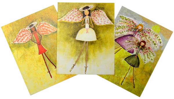 Pink Ribbon Blank Thank You Cards