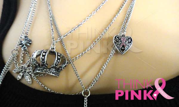 Multi-Strand Necklace with Charms