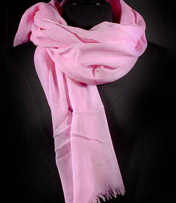 Pink Soft Cotton Scarf