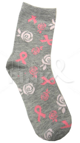 Breast Cancer Awareness 3 Pack Socks -Style 02