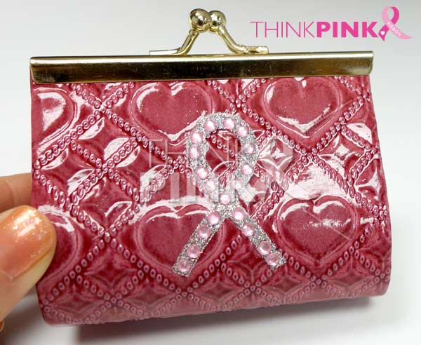 Pink Ribbon Pink Coin Purse