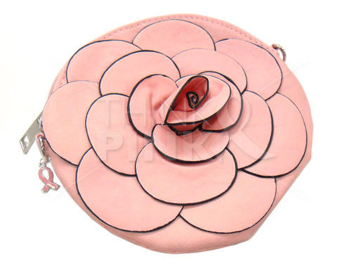 Flower Wristlet Purse-Handbag-Coin Wallet in Pink