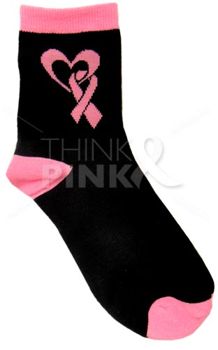 Breast Cancer Awareness 3 Pack Socks -Style 05