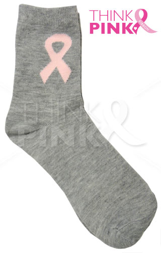 Breast Cancer Awareness 3 Pack Socks -Style 03