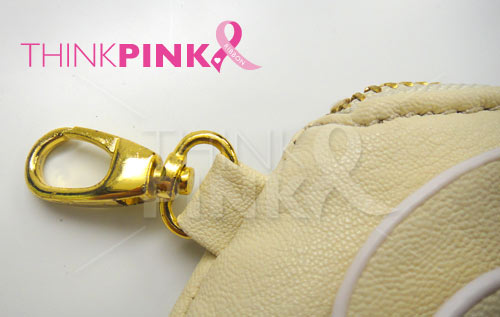 Pink Ribbon Beige Camellia Mini Wallet-Coin Purse