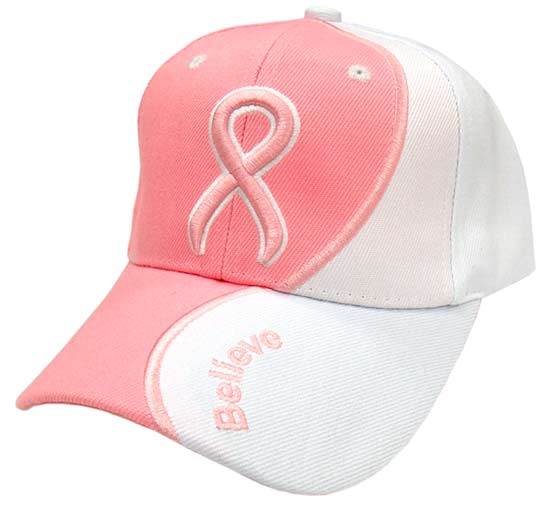 Pink Ribbon Believe Hat