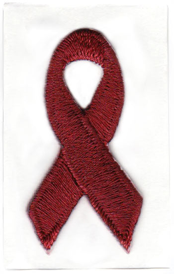 Burgundy Red Awareness Ribbon