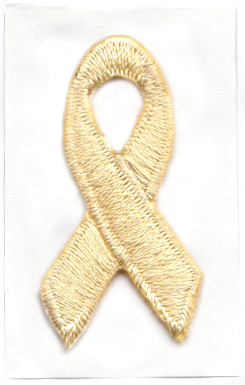 Cream Awareness Ribbon