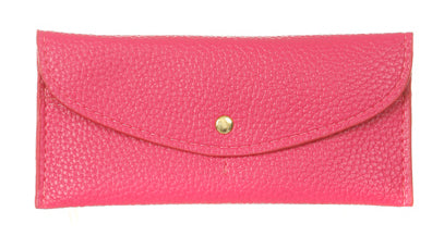 Fuchsia Pink Ribbon Carryall Clutch Wallet