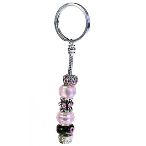 Pink & Black Keychain