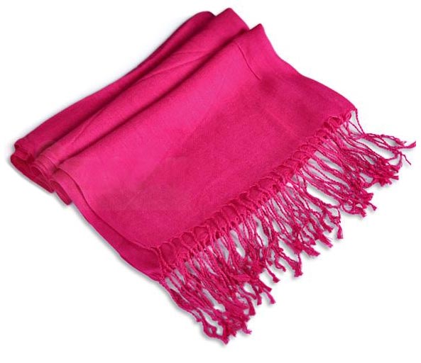 Fuchsia Soft Cotton Pashmina-Shawl-Wrap Scarf