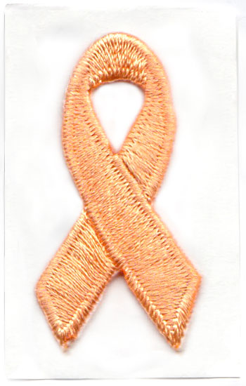 Peach Awareness Ribbon
