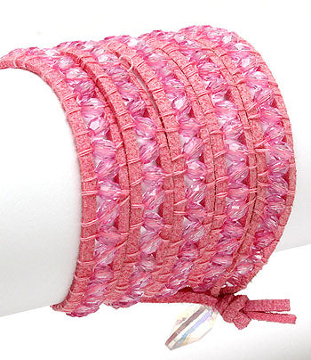 Pink Cord Bracelet
