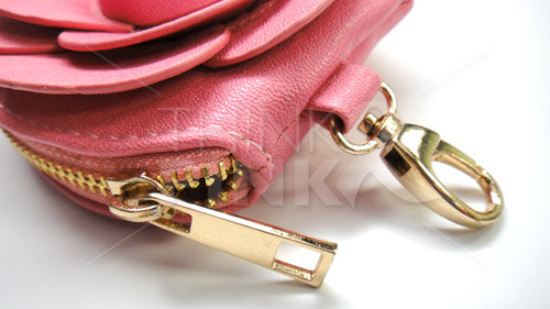 Pink Ribbon Pink Camellia Wallet-Coin Purse