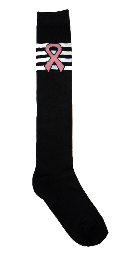 Breast Cancer Awareness Knee High Tube Socks -Style 06