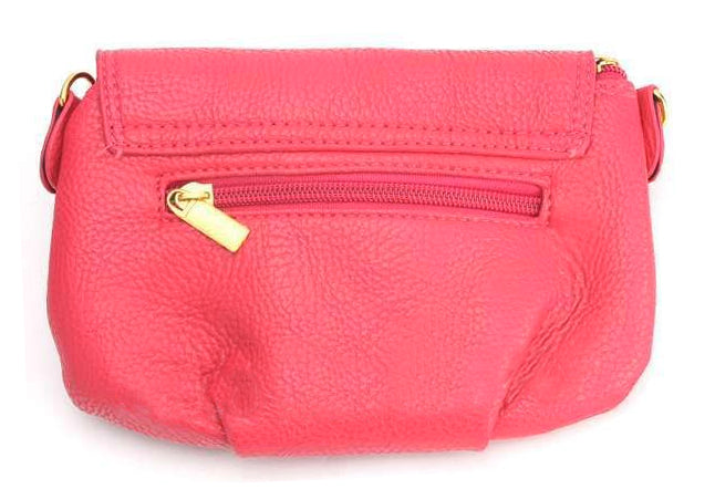 Pink Ribbon Small Shoulder Bag - Hot Pink