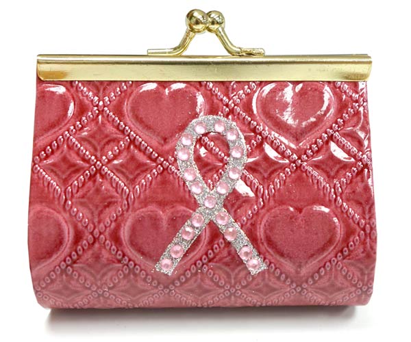 Pink Ribbon Pink Coin Purse
