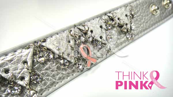 Pink Leather Bracelet