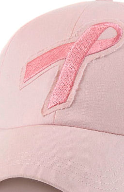 Pink Ribbon Pink Cap - Breast Cancer Awareness