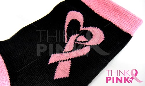 Breast Cancer Awareness 3 Pack Socks -Style 05