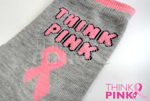 Breast Cancer Awareness 3 Pack Socks -Style 08