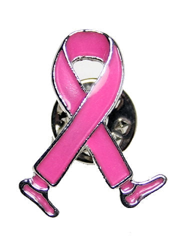 Pink Ribbon Walking Pin