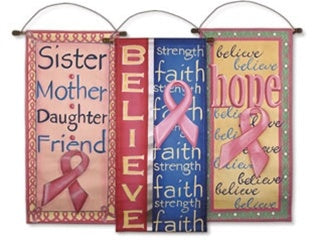Pink Ribbon Banner Set