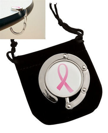 Pink Ribbon Purse Hanger