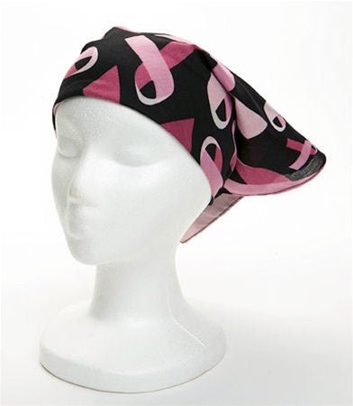 Black Pink Ribbon Bandana
