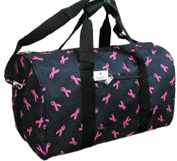 Pink Ribbon Duffle Bag