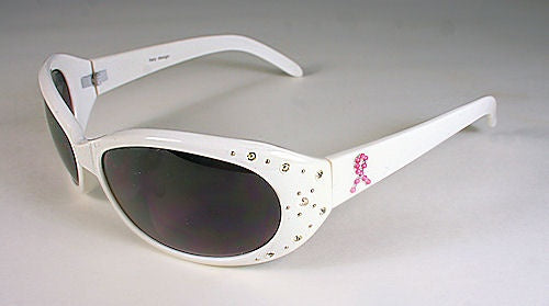 Pink Ribbon Sunglasses - White