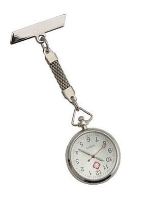 Hanging Silver Nurse- Nursing Medical Lapel Pin Watch