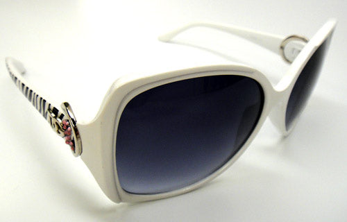 goggles ribbon Pink Ribbon Sunglasses -Black