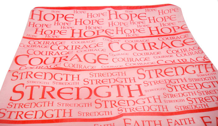 Breast Cancer Awareness "Strength and Faith" Bandanas