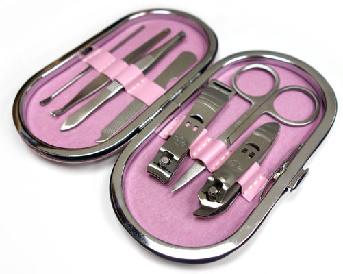 Pink Ribbon Light Pink Manicure Tool Set (7-Piece)